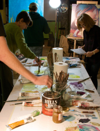 2014 Deb Maccagnano as a student at David Hummer workshops at the Bauhaus in Wausau, WI. *Photo credit: The Bauhaus 2014 Deb Maccagnano as a student at David Hummer workshops at the Bauhaus in Wausau, WI. *Photo credit: The Bauhaus