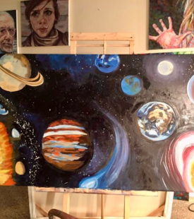 "New Definition of Neighbors" 4'x6' Oil on Canvas 7/2016 Commissioned By Deb Maccagnano "New Definition of Neighbors" 4'x6' Oil on Canvas 7/2016 Commissioned By Deb Maccagnano