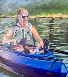 "Here for the Train" 18x24 Oil on Canvas 10/2018 By Deb Maccagnano "Here for the Train" 18x24 Oil on Canvas 10/2018 By Deb Maccagnano