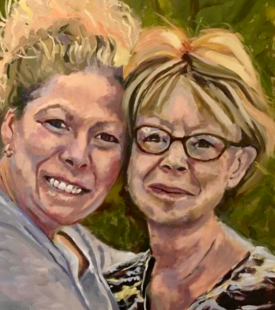 "Blessings" 18x24 Oil on Canvas 9/2018 By Deb Maccagnano Blessings in a Backpack Auction "Blessings" 18x24 Oil on Canvas 9/2018 By Deb Maccagnano Blessings in a Backpack Auction