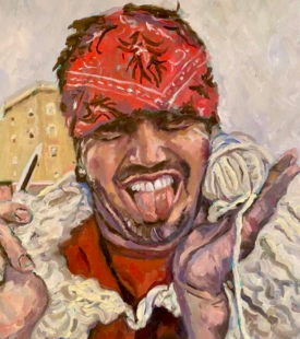 "KC" 22x28 Oil on Canvas 4/2020 By Deb Maccagnano NFS "KC" 22x28 Oil on Canvas 4/2020 By Deb Maccagnano NFS