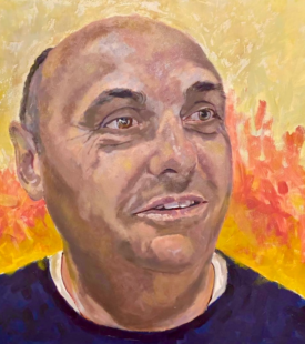 "Dwight" 36x36 Oil on Canvas 9/2021 By Deb Maccagnano NFS "Dwight" 36x36 Oil on Canvas 9/2021 By Deb Maccagnano NFS