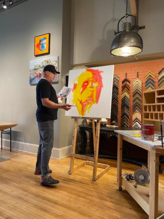 October 2023, Aaron Sidorenko from Calgary Canada, instructing students at the D. Anthony Atelier in Downtown Wausau, WI. *Photo credit: Beau and Kara Lasiewicz October 2023, Aaron Sidorenko from Calgary Canada, instructing students at the D. Anthony Atelier in Downtown Wausau, WI. *Photo credit: Beau and Kara Lasiewicz