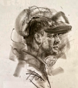 "Peaceful Scottie" 9.5x7.5 Charcoal on Paper 2/2024 By Deb Maccagnano NFS "Peaceful Scottie" 9.5x7.5 Charcoal on Paper 2/2024 By Deb Maccagnano NFS