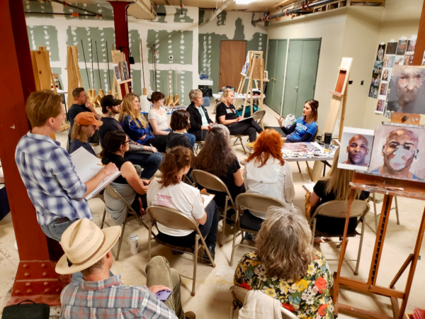 August 2024, Alyssa Monks workshop at Wausau Museum of Contemporary Art in Downtown Wausau, WI. *Photo credit: Beau and Kara Lasiewicz August 2024, Alyssa Monks workshop at Wausau Museum of Contemporary Art in Downtown Wausau, WI. *Photo credit: Beau and Kara Lasiewicz