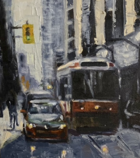 "LA 4:44pm" 8x10 Oil on Canvas 9/2025 By Deb Maccagnano "LA 4:44pm" 8x10 Oil on Canvas 9/2025 By Deb Maccagnano