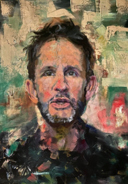 "The Cynic - Nick" 18x24 Oil on Canvas 8/2023 By Deb Maccagnano *Juried in by ANGIE at Wausau MOCA "The Cynic - Nick" 18x24 Oil on Canvas 8/2023 By Deb Maccagnano *Juried in by ANGIE at Wausau MOCA