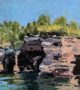 "70th Apostle" 10x20 Oil on Raised Panel 8/2025 By Deb Maccagnano "70th Apostle" 10x20 Oil on Raised Panel 8/2025 By Deb Maccagnano
